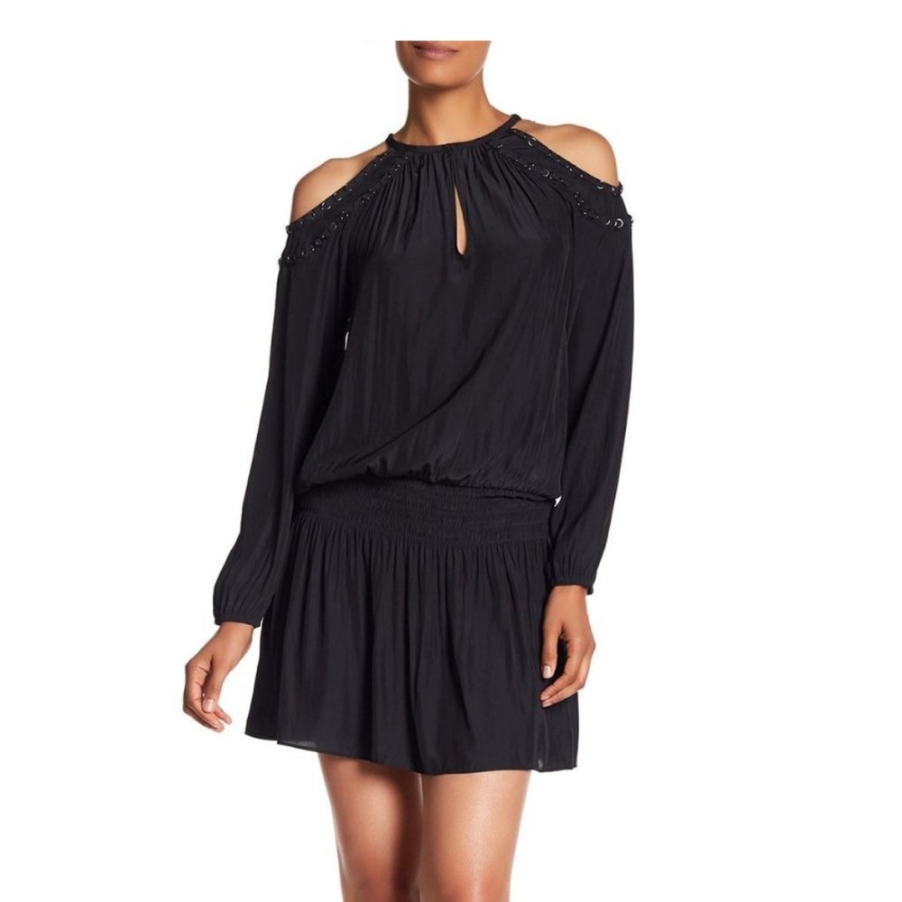 Ramy Brook Alicia Cold Shoulder Blouson Dress